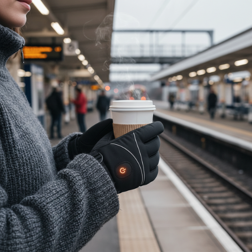 Rechargeable Heated Gloves – Waterproof, Touchscreen, 3 Heat Levels